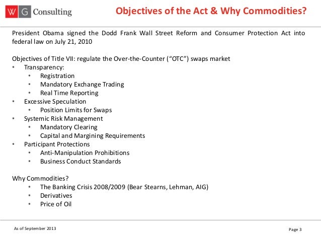 Trade option dodd frank